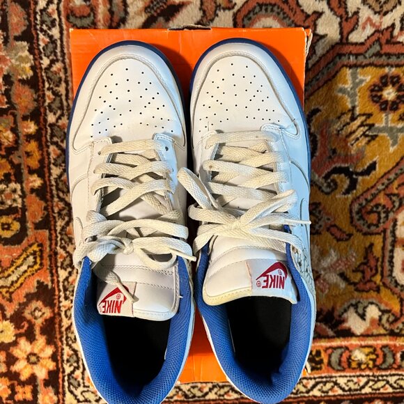 Nike Dunk Low CL Jordan Pack Retro 3 Size 9.5 Blue Cement Elephant 304714-119 main image 4